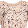 shell pink floral illustrated t-shirt
