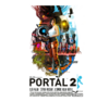 Portal 2 lithograph - 70s style movie poster
