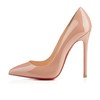 Кожанные лакированные туфли Christian Louboutin Pigalle 120 mm цвета Nude