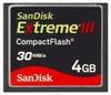 Карта памяти SanDisk Extreme III Compact Flash 4 Гб