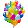 37 разноцветных воздушных шаров с гелием)