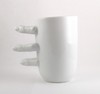 Porcelain Mug with Fingers