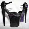 Mouse over image to zoom  BLACK PURPLE FETISH PLATFORM POLE DANCING SHOES