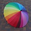разноцветный зонт-трость