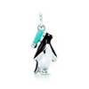 Penguin charm in sterling silver.