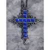 Blue Jewel Cross Pendant (Moi-meme-Moitie)