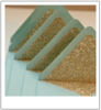 Glitter envelope liners