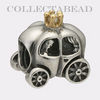 Authentic Pandora Silver &14K Gold Royal Carriage with Pearl Bead