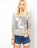 Worn By Pin Up Polka Dot Sweatshirt