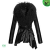 Women Fur Trimmed Swing Jackets CW661014 - M.CWMALLS.COM