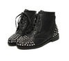 Casual Women's Short Boots With Rivet and Solid Color Design