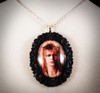 Jareth Labyrinth David Bowie Jim Henson Fantasy Muppets Black Resin Necklace