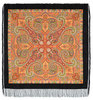 Павлопасадский платок шерстяной с бахромой, большой, 148х148 см или 125х125 см
