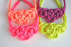 Neon Knot Collar Necklace