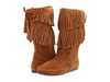 Minnetonka Calf Hi 2-Layer Fringe Boot