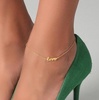 Зелёные туфли и цепочка "Love"