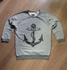 WOE ANCHOR basic grey oversize sweatshirt