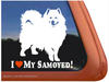 Наклейка "I love my Samoyed"