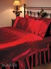 красное шелковое постельное белье