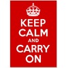 Keep calm and carry on. Постер