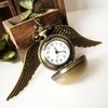 Harry Potter Golden Snitch Pendant Pocket Watch