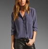 Equipment Brett Blouse in Greystone