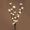 Brown 24 Inch Flower Branch With 20 LED Lights - Battery Operated