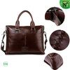 Men Brown Leather Business Bags CW901205 - m.cwmalls.com