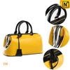 Women Yellow/White Leather Bag CW289135 - cwmalls.com