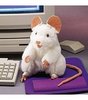 Мягкая игрушка FOLKMANIS Белая мышь