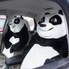 Чехол-панда на автомобильное кресло