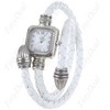 Elegant Vintage Style Steel Quartz Bracelet Bangle Wrist Watch for Lady Girl Woman Female - White WWM-36367