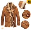 Mens Sheepskin Shearling Coat CW833080 - cwmalls.com