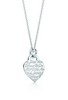 Tiffany Notes heart tag Charm and chain