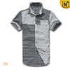 Mens Short Sleeve Plaid Shirt CW1230 - cwmalls.com
