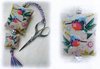 Hummingbirds Scissor Fob - Cross Stitch Pattern