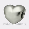 Authentic Pandora Sterling Silver Puffed Heart Bead