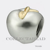 Authentic Pandora Silver & 14k Gold Apple Bead