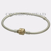 Authentic Pandora Silver & 14K Gold Bracelet 7.5"