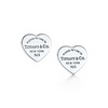 Return to Tiffany™ mini heart tag earrings in sterling silver.