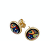 FREYWILLE STREET RIVERS  CABOCHON EARRINGS