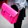 &#9679; Cambridge Satchel Fluoro Pink 11"