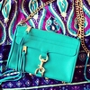 &#9679; Rebecca Minkoff Sea Green Mini Mac Bag