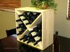 Wooden 24 Wine Bottle Wine Rack Storage Cube