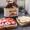 Nutella toast with fruits