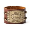 Leather Statement Cuff (Lewis Carroll)