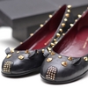 &#9679; Marc By Marc Jacobs Black Studded Mouse Flats