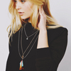 River Island Three Row Charm Necklace