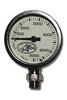 Brass and Glass Pressure Gauge By Hog