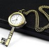 Court Table Key Pocket Watch Necklace Wall Chart Pendant Bronze